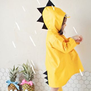 レインコート 恐竜 キッズ 子供 雨具(レインコート)