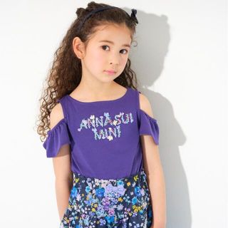 アナスイミニ(ANNA SUI mini)のANNA SUImini 150【新品】♡ロゴお花刺繍♡(Tシャツ/カットソー)