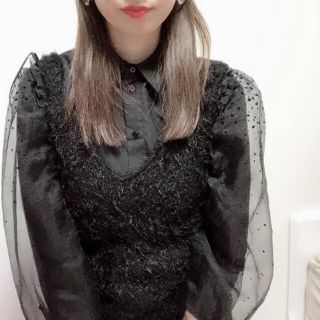 ザラ(ZARA)のザラ　オーガンジー　ブラウス　オーガンザブラウス　シャツ(シャツ/ブラウス(長袖/七分))