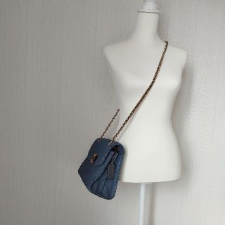 COACH コーチ デニム チェーンショルダーバッグ
