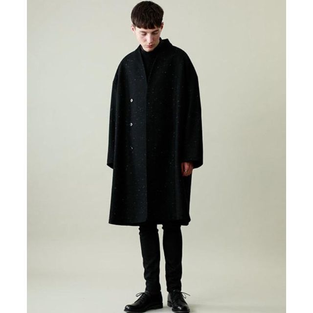 LAD MUSICIAN(ラッドミュージシャン)のLAD MUSICIAN　COLLARLESS BIG CHESTER COAT メンズのジャケット/アウター(チェスターコート)の商品写真