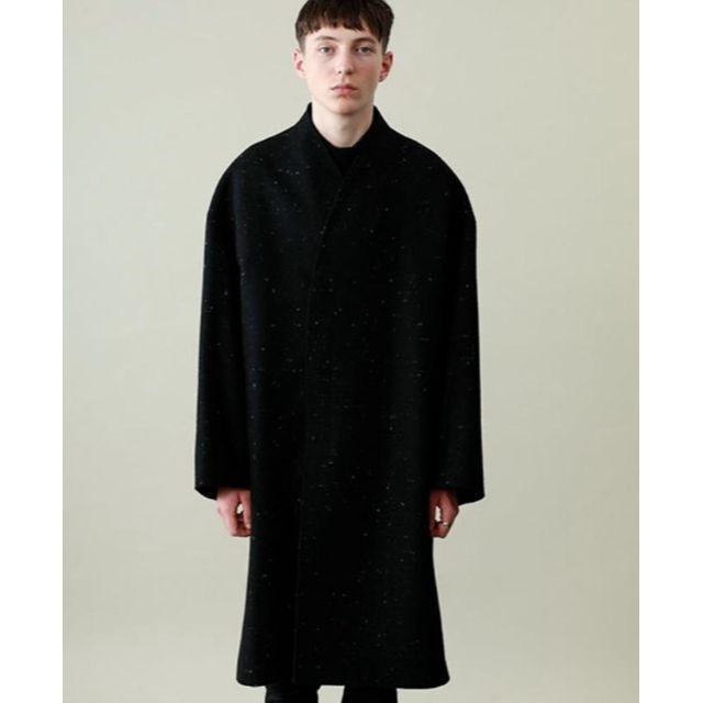 LAD MUSICIAN(ラッドミュージシャン)のLAD MUSICIAN　COLLARLESS BIG CHESTER COAT メンズのジャケット/アウター(チェスターコート)の商品写真