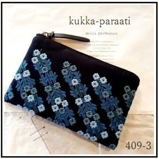 【専用❹⓪❾-❸】⚮̈ kukka-paraati◆ファスナーフラットポーチ