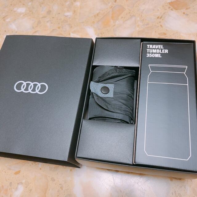 AUDI(アウディ)の★新品★KINTO タンブラー350ml &shupatto エコバッグ 自動車/バイクの自動車(車内アクセサリ)の商品写真