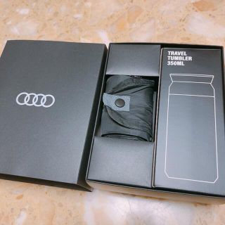 アウディ(AUDI)の★新品★KINTO タンブラー350ml &shupatto エコバッグ(車内アクセサリ)