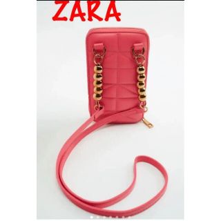 ザラ(ZARA)のZARA ビーズディテールキルティングスマートフォンバッグ(ショルダーバッグ)