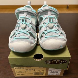 キーン(KEEN)の5tk1様専用☆KEEN サンダル　ミントブルー　19.5cm 19.0(アウトドアシューズ)