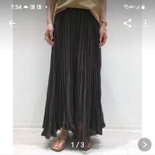 アパルトモンドゥーズィエムクラス(L'Appartement DEUXIEME CLASSE)の新品未使用　アパルトモンpleats skirt(ロングスカート)
