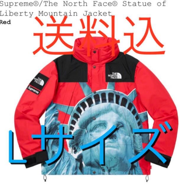 supremeノース 赤 L マウンテン パーカーマウンテンパーカー