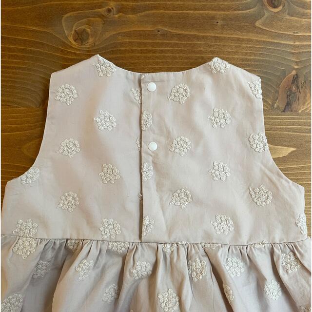 Bonpoint(ボンポワン)の最終値下げ！アナベル刺繍　ロンパース キッズ/ベビー/マタニティのベビー服(~85cm)(ロンパース)の商品写真