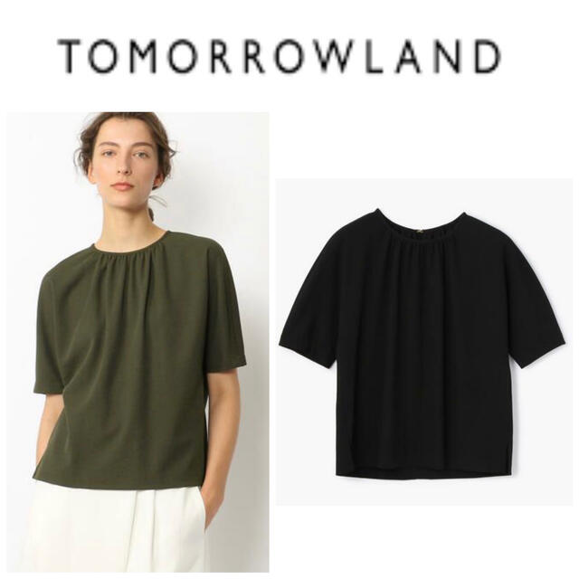 TOMORROWLAND(トゥモローランド)のTOMORROWLAND /トゥモローランド ジョーゼット ブラウス　トップス レディースのトップス(シャツ/ブラウス(半袖/袖なし))の商品写真