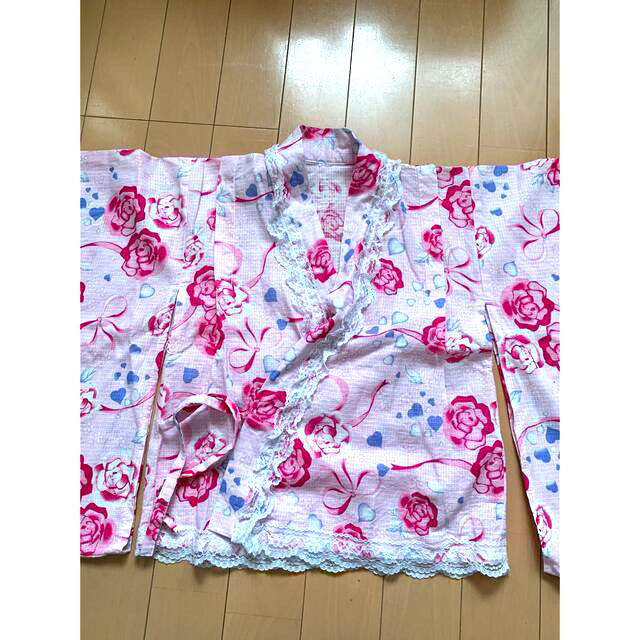 浴衣　110cm キッズ/ベビー/マタニティのキッズ服女の子用(90cm~)(甚平/浴衣)の商品写真