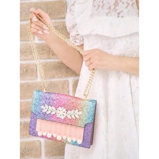 ダチュラ(DaTuRa)のRiinacouture♡オーロラビジューチェーンバッグ＊eimyRady(ショルダーバッグ)