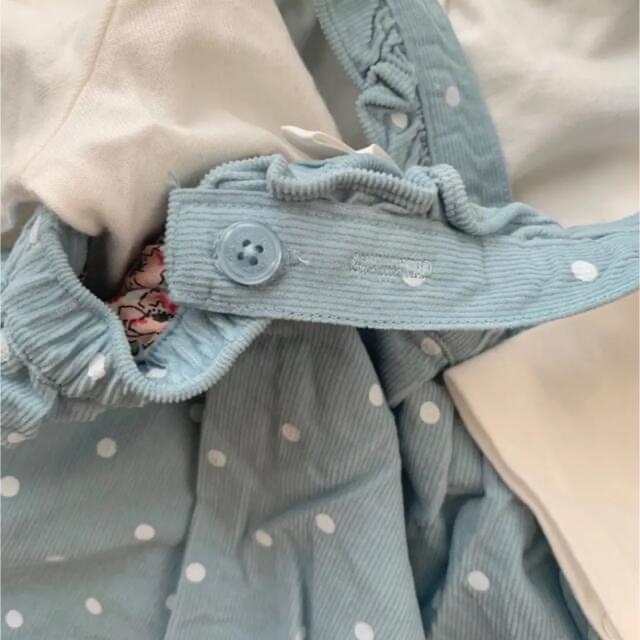 Boden(ボーデン)のmini boden ♡ ワンピース ブラウス セット ドット ウサギ 86cm キッズ/ベビー/マタニティのキッズ服女の子用(90cm~)(ワンピース)の商品写真