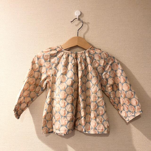 専用　ボンポワン   クチュール　リバティ ブラウス 4 ピーコック 110キッズ服女の子用(90cm~)