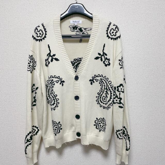 トップスProfund "Knit Paisley Cardigan Sweater"