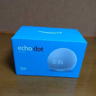 エコー(ECHO)の送料無料!!　Amazon Echo Dot  第4世代 - 時計付(スピーカー)