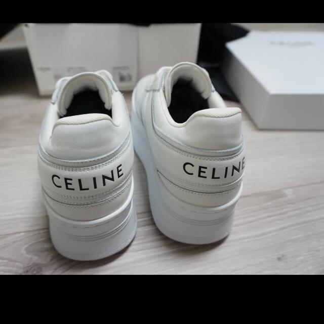 celine(セリーヌ)の【CELINE】入手困難☆ホワイト厚底スニーカー37サイズ☆ レディースの靴/シューズ(スニーカー)の商品写真