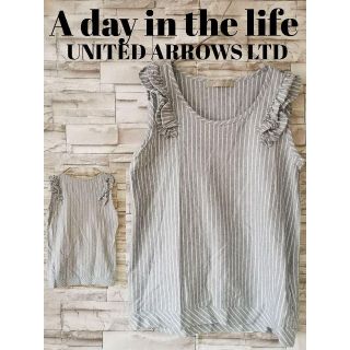 ユナイテッドアローズ(UNITED ARROWS)のA day in the life　ユナイテッドアローズ　肩フリルノースリーブ(Tシャツ(半袖/袖なし))