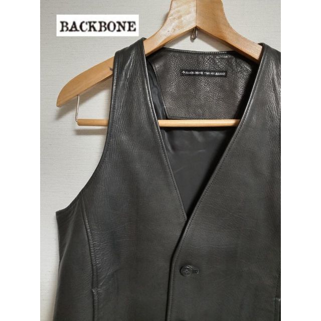 バックボーン レザー ベスト ジレ S 日本製 BACKBONE THE