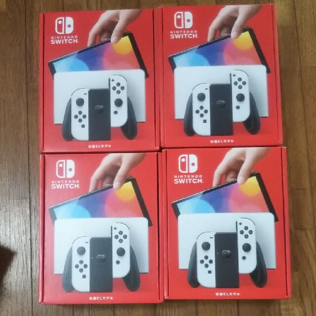 新品、未使用 任天堂Switch有機ELホワイト×4