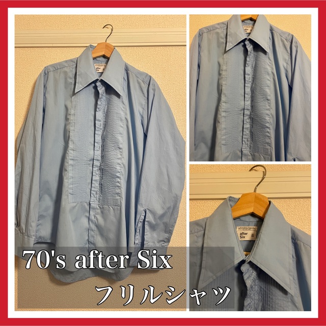 after six フリルシャツ