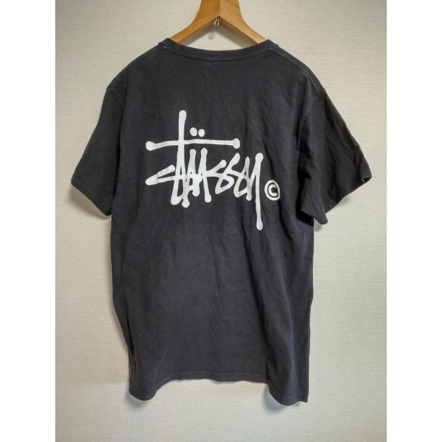 ステューシー STUSSY Tシャツ 半袖 カットソー ロゴ プリント 黒 綿