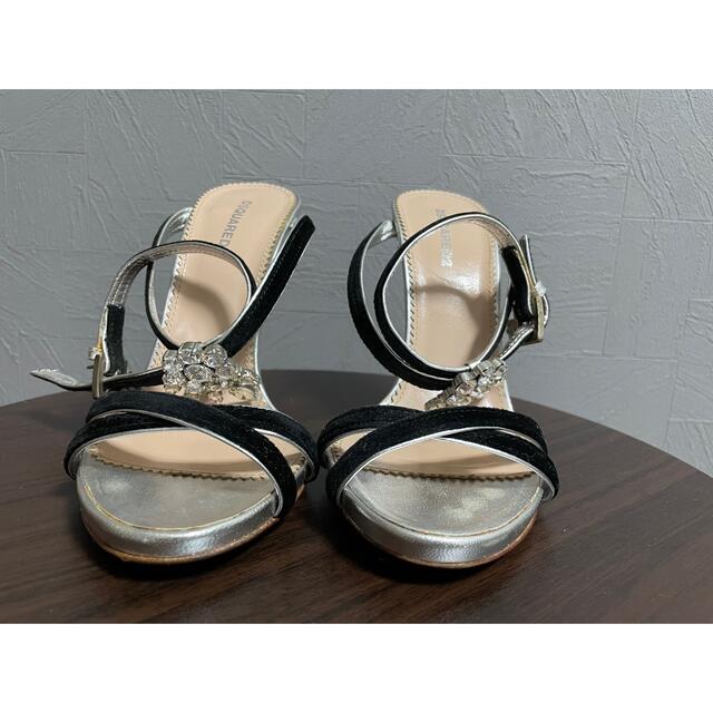 DSQUARED2 ビジュー ピンヒール サンダル 37 | www.jarussi.com.br