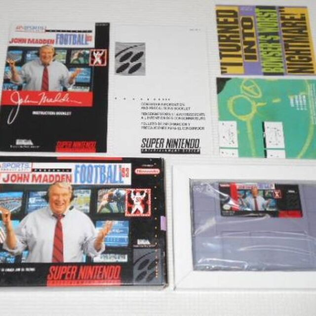 SFC★JOHN MADDEN FOOTBALL´93 SNES 海外版のサムネイル