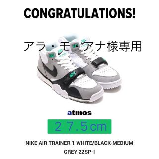 ナイキ(NIKE)の【値引しました】NIKE AIR  TRAINER１　ホワイト/ブラック(スニーカー)