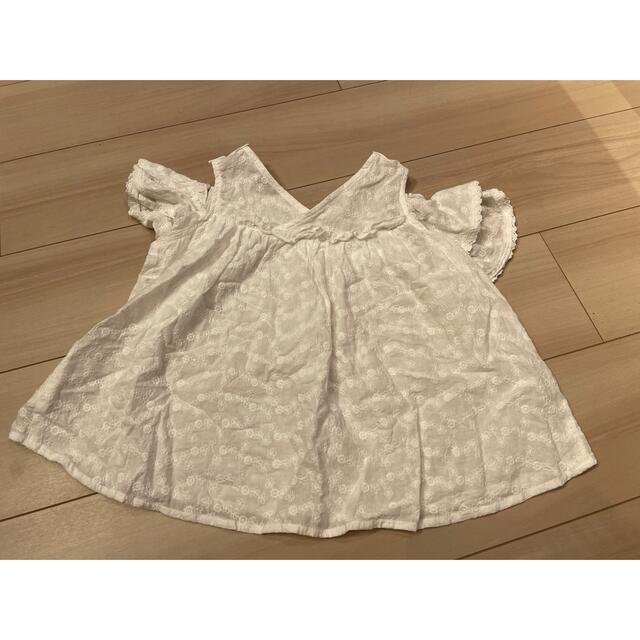 mezzo piano(メゾピアノ)のメゾピアノ　トップス ブラウス　レース　130 キッズ/ベビー/マタニティのキッズ服女の子用(90cm~)(ブラウス)の商品写真