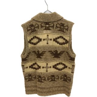 RRL ダブルアールエル COWICHAN HAND KNIT VEST カウチンハンドニットベスト S ベージュ セーター Double RL ジップアップ ショールカラー トップス【RRL】