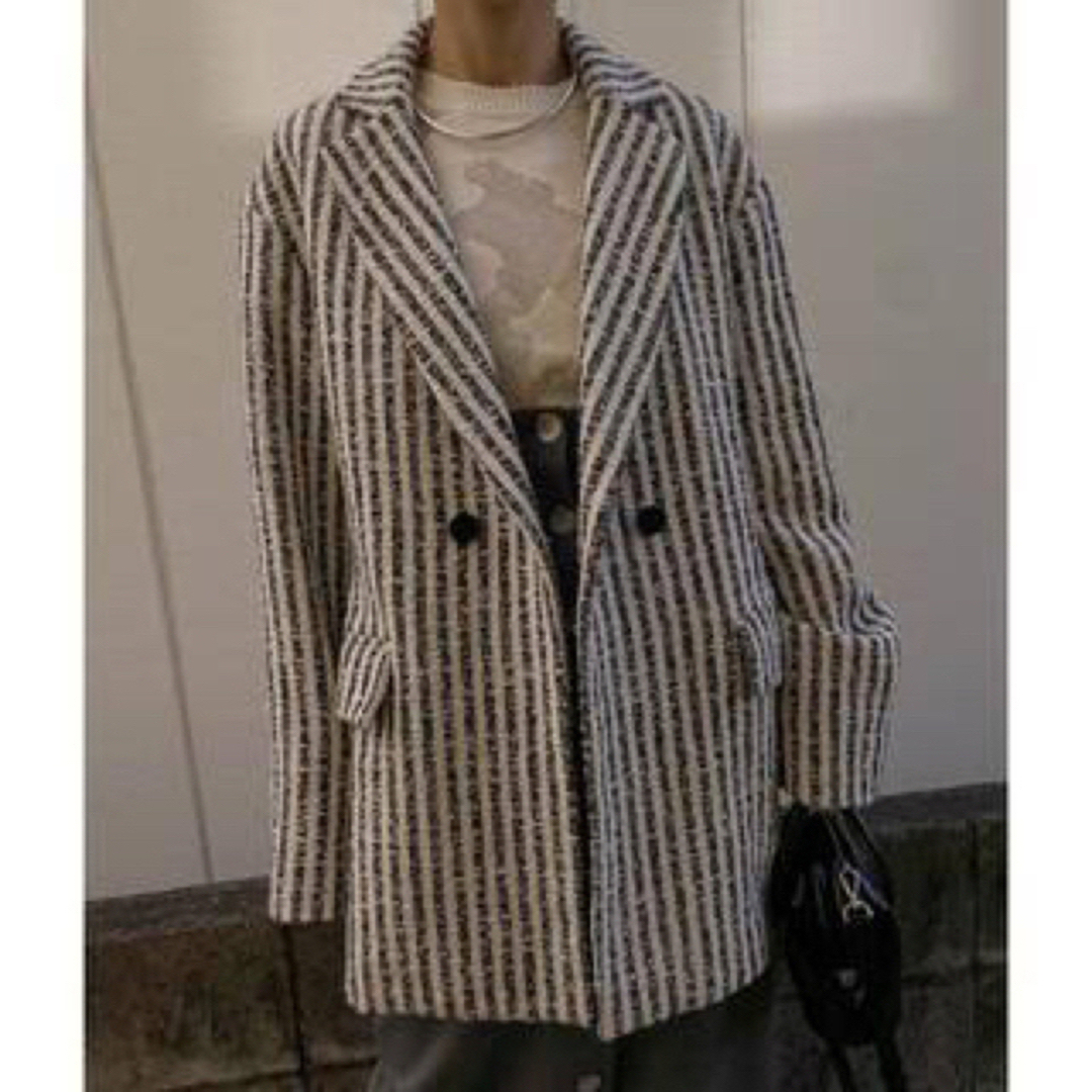 ameri GIOLICA STRIPE TWEED JACKET