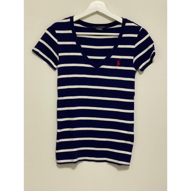 Ralph Lauren(ラルフローレン)の美品　ラルフローレン ポロ　ボーダー Tシャツ　レディース　S メンズのトップス(Tシャツ/カットソー(半袖/袖なし))の商品写真