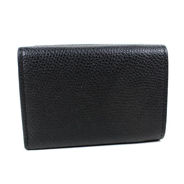 VALENTINO - ヴァレンティノ 三つ折り財布 ミニ財布 黒 ブラック VALENTINO - ヴァレンティノ 三つ折り財布 ミニ財布 黒 ブラック