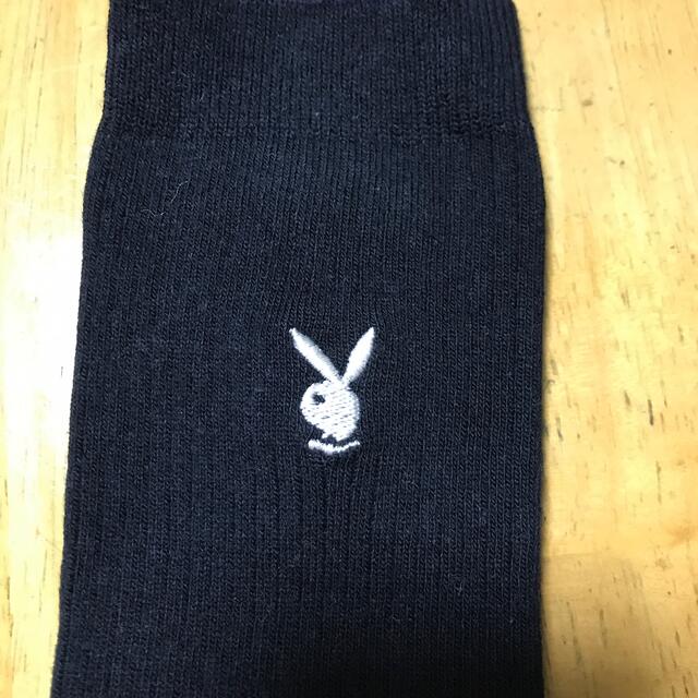 PLAYBOY(プレイボーイ)のワンポイントハイソックス (36cm丈) レディースのレッグウェア(ソックス)の商品写真