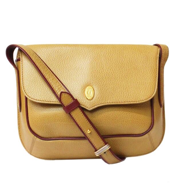 即納 カルティエ トリニティ レザー ショルダーバッグ イエロー(中古 ...