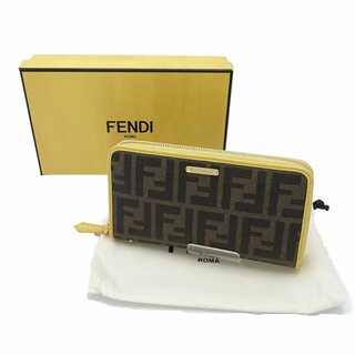 フェンディ(FENDI)の◆◆FENDI フェンディ ラウンドファスナー財布  ズッカ 8M0299 イエロー(財布)