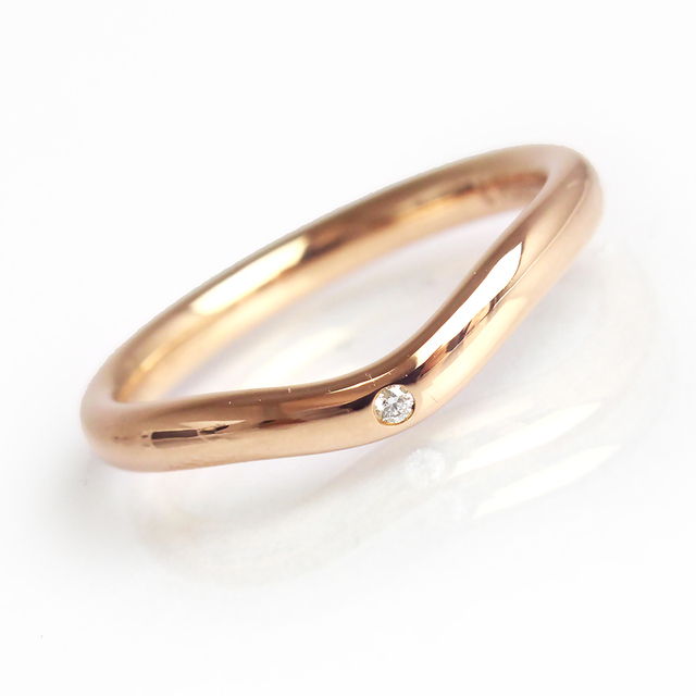 Tiffany & Co. - ティファニー エルサ・ペレッティ カーブド バンドリング 1Pダイヤ 指輪（美品）