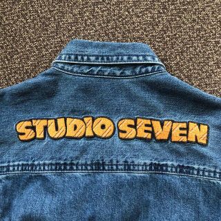 ジーユー(GU)のGU✖️STUDIO SEVENデニムシャツ キッズ 150(Tシャツ/カットソー)