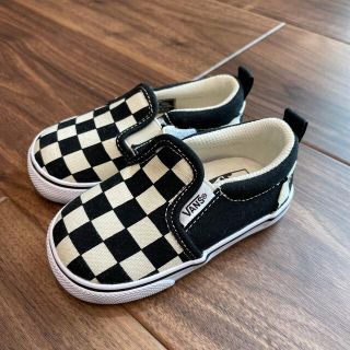 ヴァンズ(VANS)の【未使用 13.5cm】Vansベビー スニーカー スリッポン チェッカー(スニーカー)