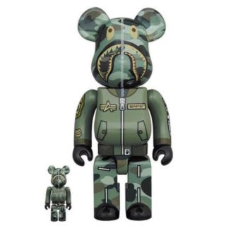 メディコムトイ(MEDICOM TOY)のBAPE X ALPHA BE@RBRICK 100% & 400% (その他)