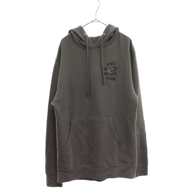 ANTI SOCIAL SOCIAL CLUB アンチソーシャルソーシャルクラブ ROSE ROGO BAD EMOJI HOODIE ローズ バッドエモジフーディー パーカー グレー