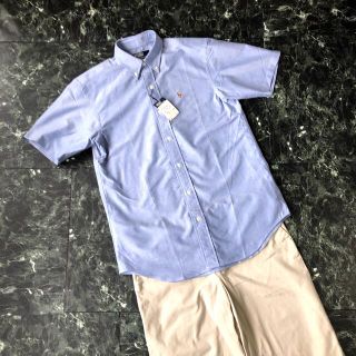 ポロラルフローレン(POLO RALPH LAUREN)の新品《ラルフローレン》ブルー定番シャツ170(その他)