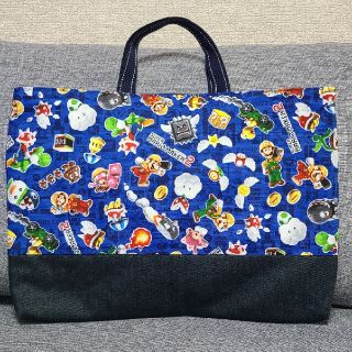 ハンドメイド　レッスンバッグ　マリオ　②(バッグ/レッスンバッグ)