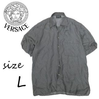 ヴェルサーチ(VERSACE)の【美品】ヴェルサーチ クラシック 総柄 シルク シャツ カットソーVERSACE(シャツ)