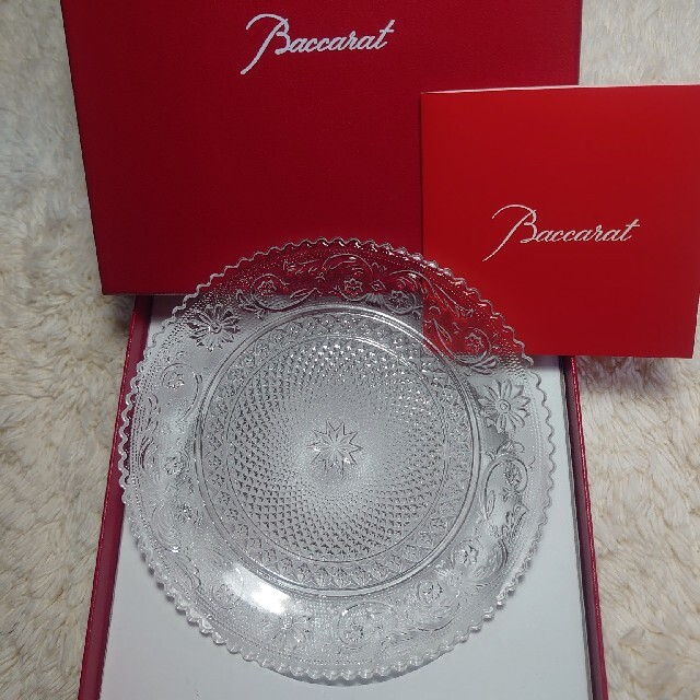 Baccarat バカラ クリスタル アラベスク プレート 皿 24cm 2客