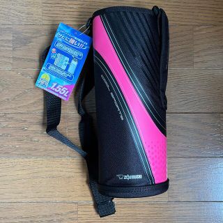 ゾウジルシ(象印)の【新品】象印　sd-af15-bp 水筒カバー(BLACK×PINK)(水筒)