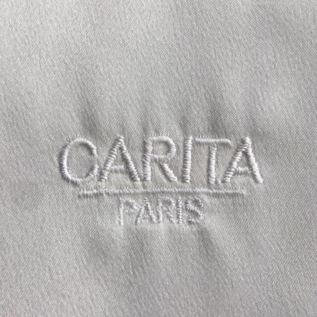 CARITA(カリタ)のカリタ　布ポーチ　ホワイト レディースのファッション小物(ポーチ)の商品写真