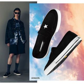 コンバース(CONVERSE)の26.5cm NEXUSVII×コンバースアディクト ワンスター ローファー 黒(スニーカー)